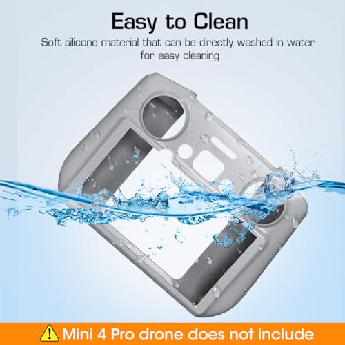 ZORBES® Silicone Case for DJI Air 3 RC 2 Remote Controller Protective Cover Sleeve Anti-Slip Mini 4 Pro Accessories 2 PCS ZORBES® Silicone Case for DJI Air 3 RC 2 Remote Controller Protective Cover Sleeve Anti-Slip Mini 4 Pro Accessories 2 PCS